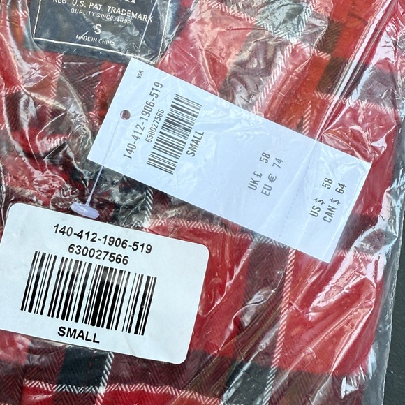 Abercrombie & Fitch Boyfriend Flannel Red and Black Shirt Size S - Picture 2 of 2